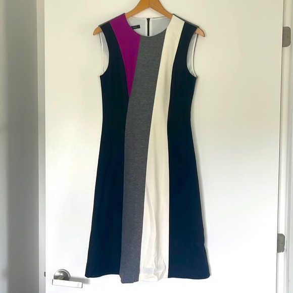 NWT Judith & Charles Colour Blocked Dress Sleeveless Size 6 - Picture 1 of 3